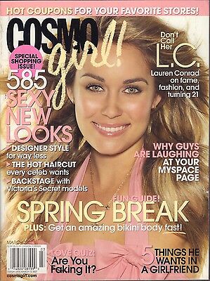 CosmoGIRL March 2007 Lauren Conrad Cover B VG 062116DBE