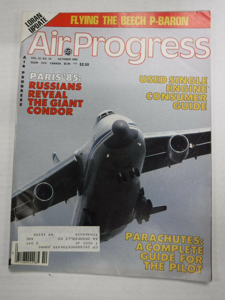 Air Progress Airplanes Magazine Paris The Giant Condor October 1985 121416R