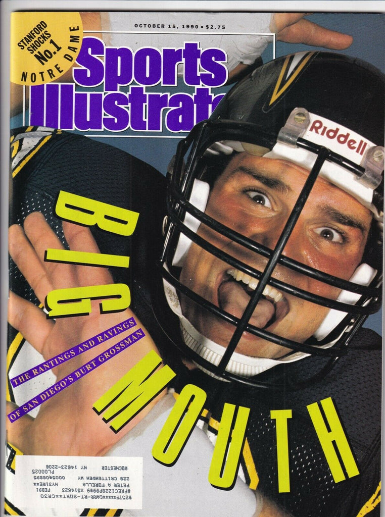 Sports Illustrated Sand Diego's Burt Grossman October 15, 1990 091619nonr