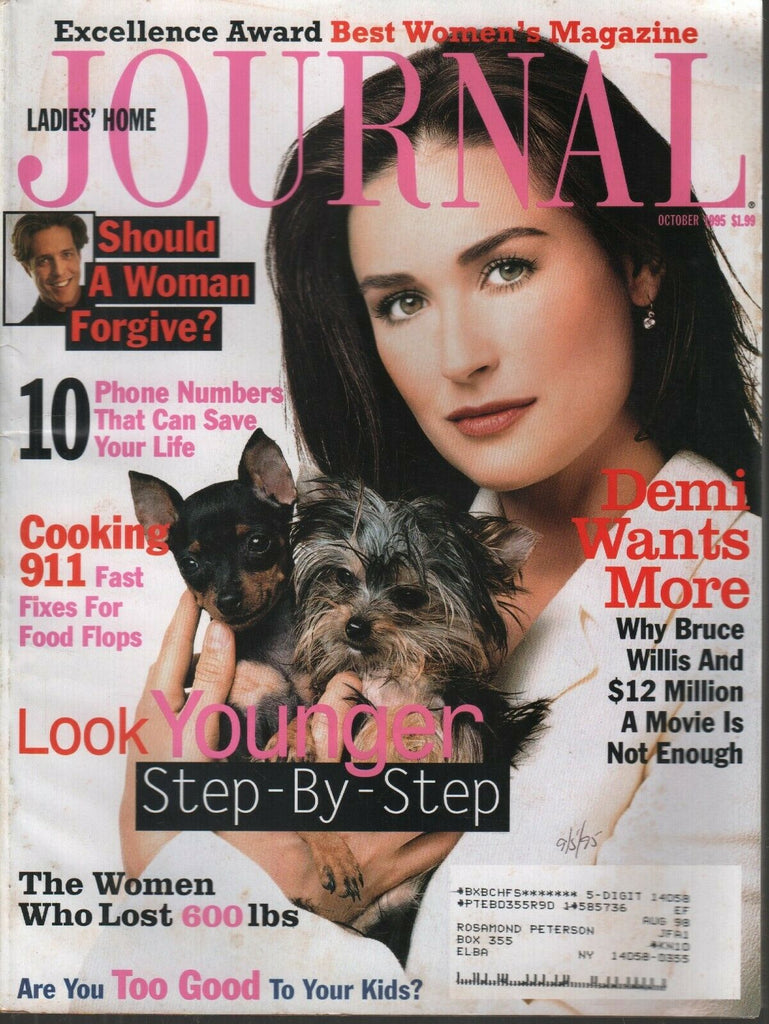 Ladies Home Journal October 1995 Demi Moore Bruce Willis 100419AME3