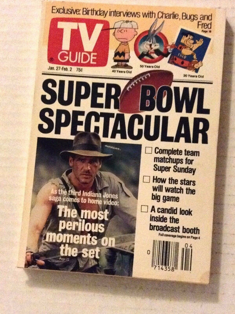 Tv Guide Magazine Indiana Jones January 27-Feb 2 1990 021417RH