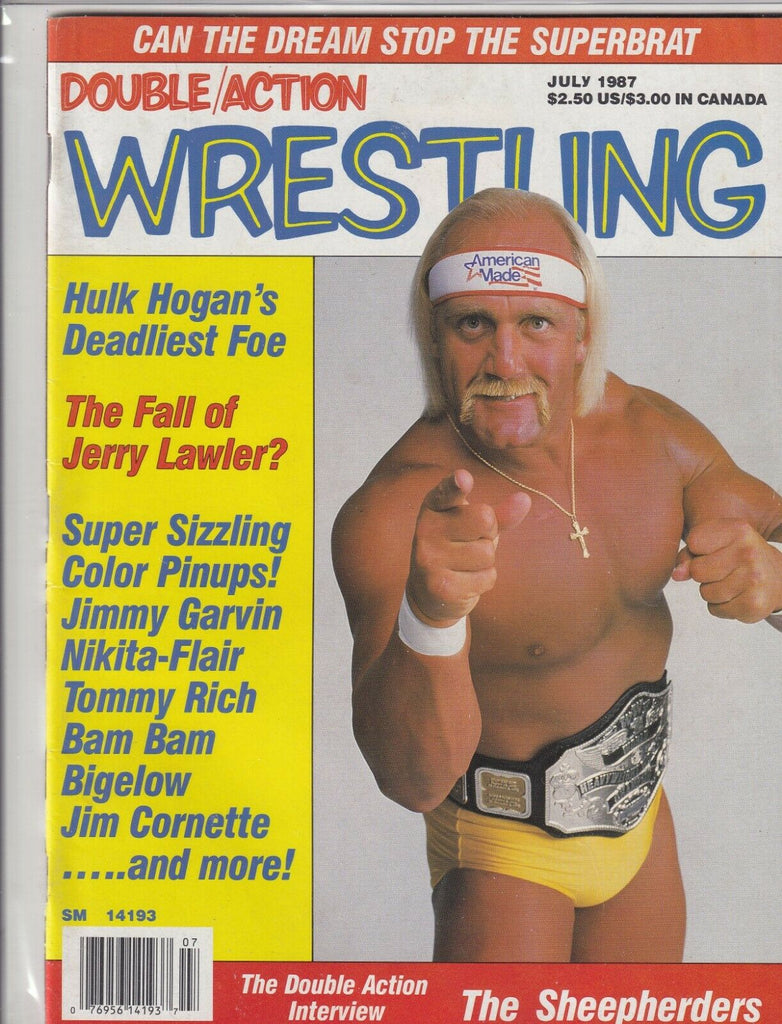 Double Action Wrestling Hulk Hogan Jerry Lawler July 1987 061819nonr