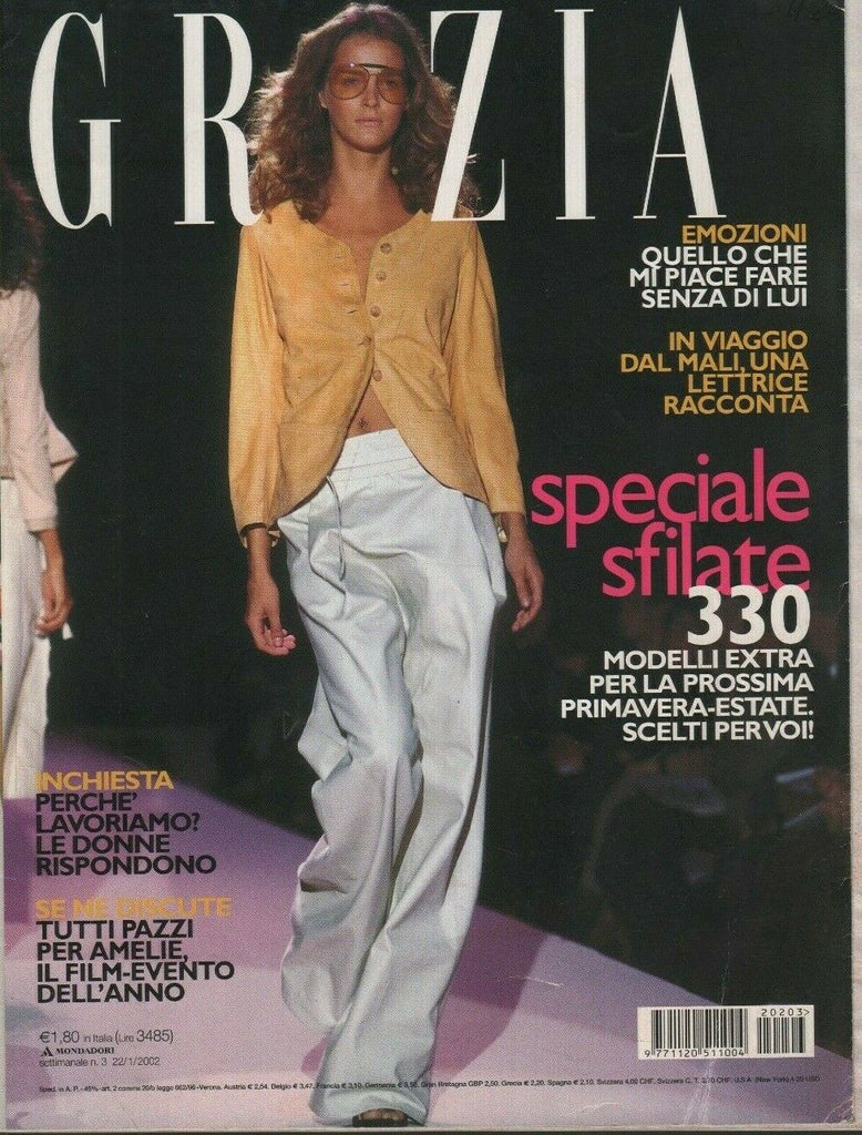 Grazia Italian Fashion Magazine 22/1/2002 Viaggo Dal mali 052819DBE