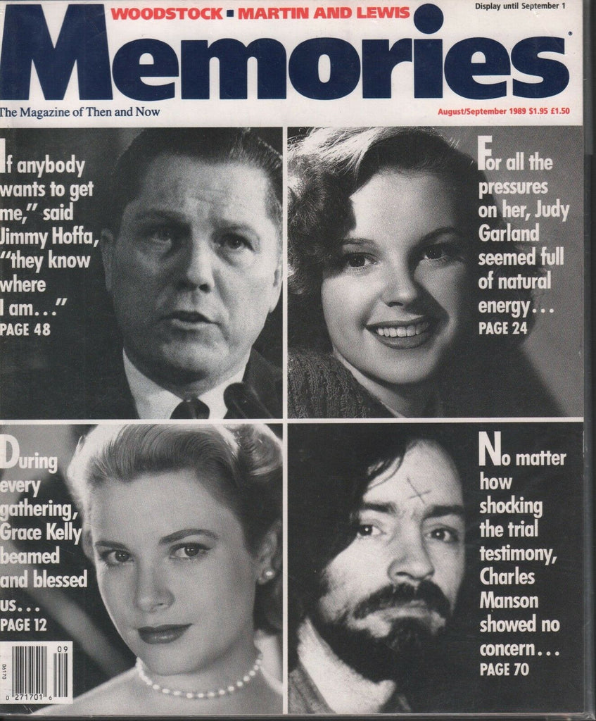 Memories August September 1989 Jimmy Hoffa Judy Garland Charles Manson 032818DBE