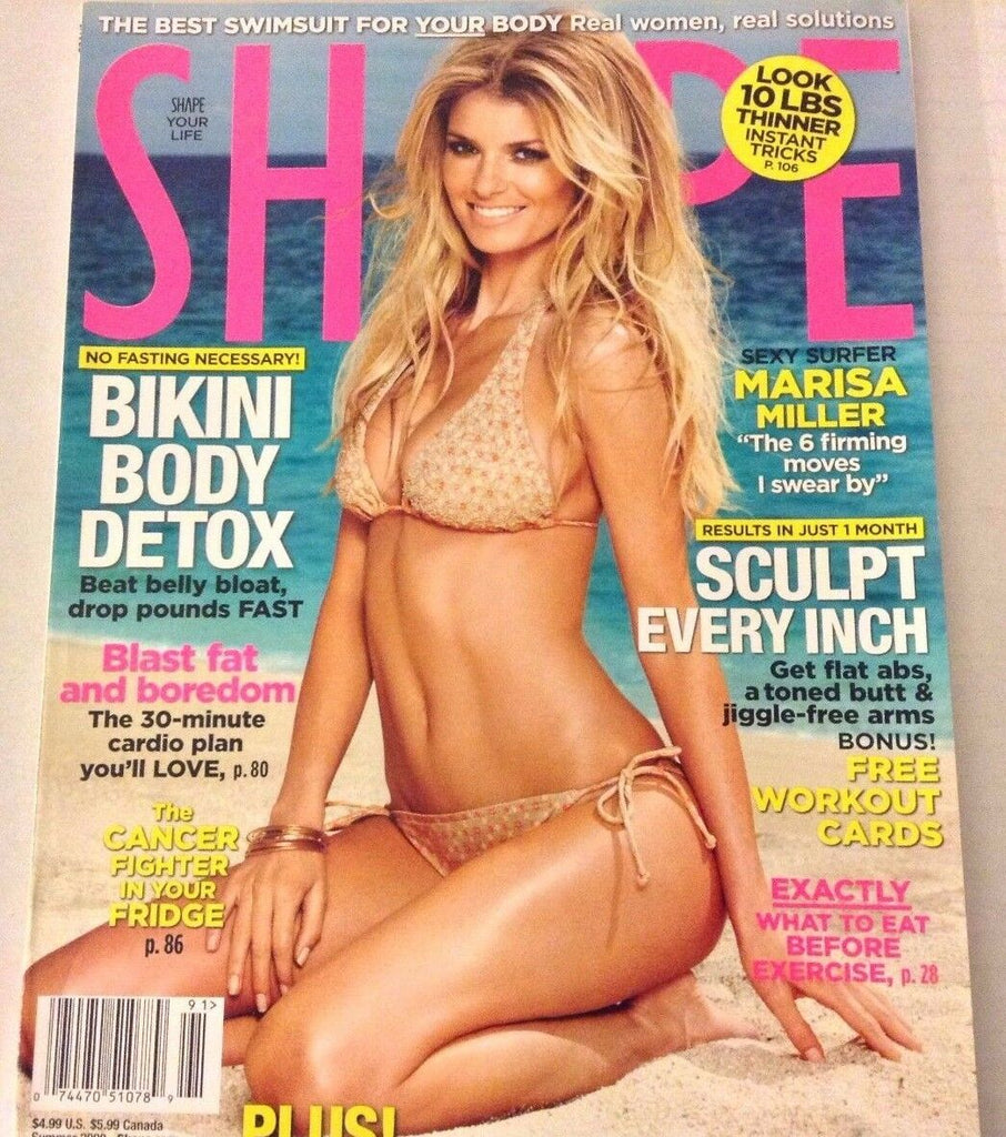 Shape Magazine Marisa Miller Bikini Body Detox Summer 2009 NO ML 072717nonrh