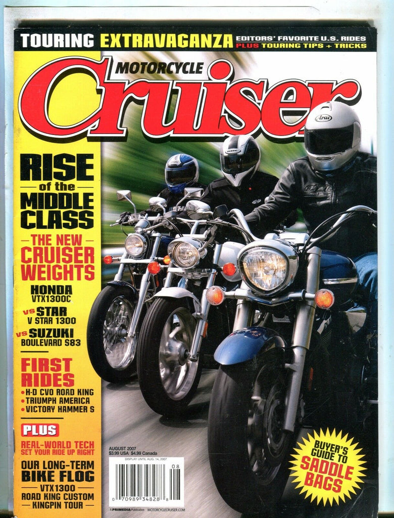 Motorcycle Cruiser Magazine August 2007 Suzuki EX No ML 042917nonjhe