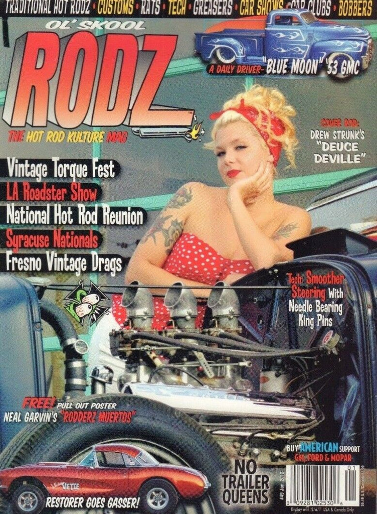Ol' Skool Rodz Magazine Drew Strunk's Deuce Deville January 2012 011818nonr