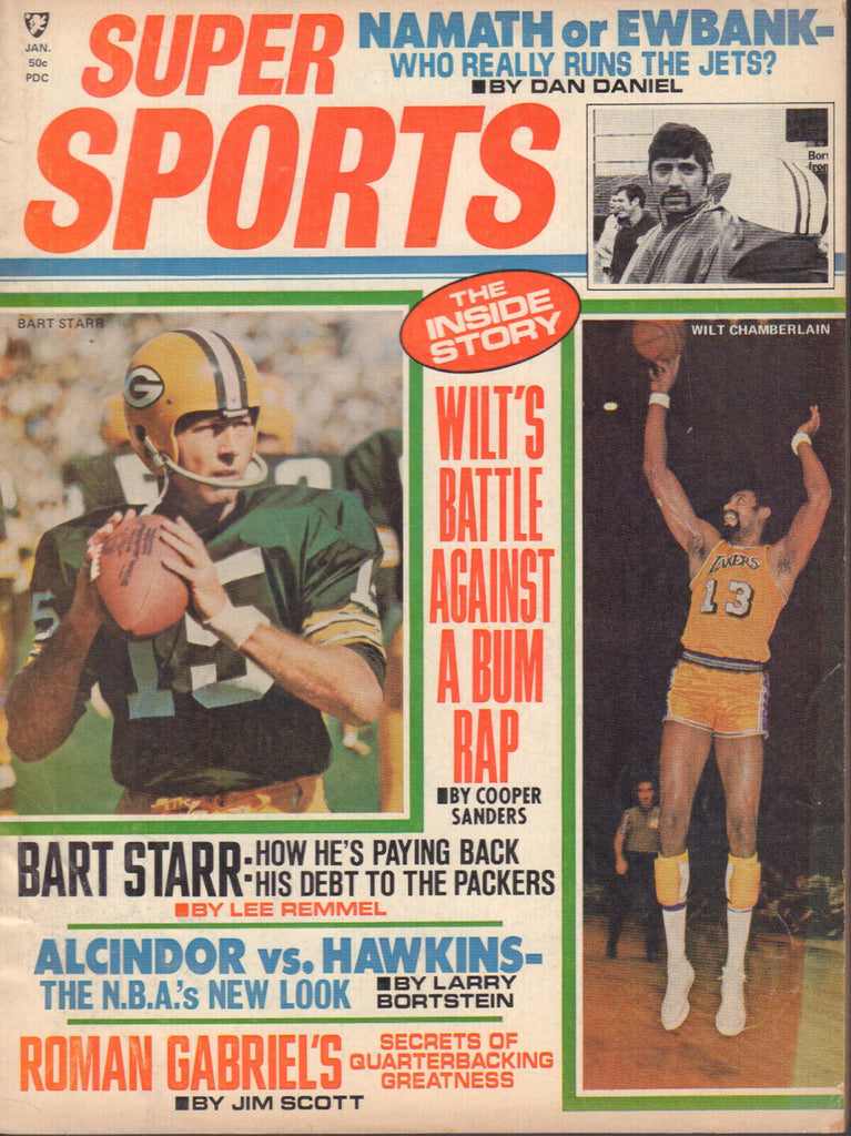 Super Sports January 1970 Wilt Chamberlain Bart Starr Lew Alcindor 042320DBE