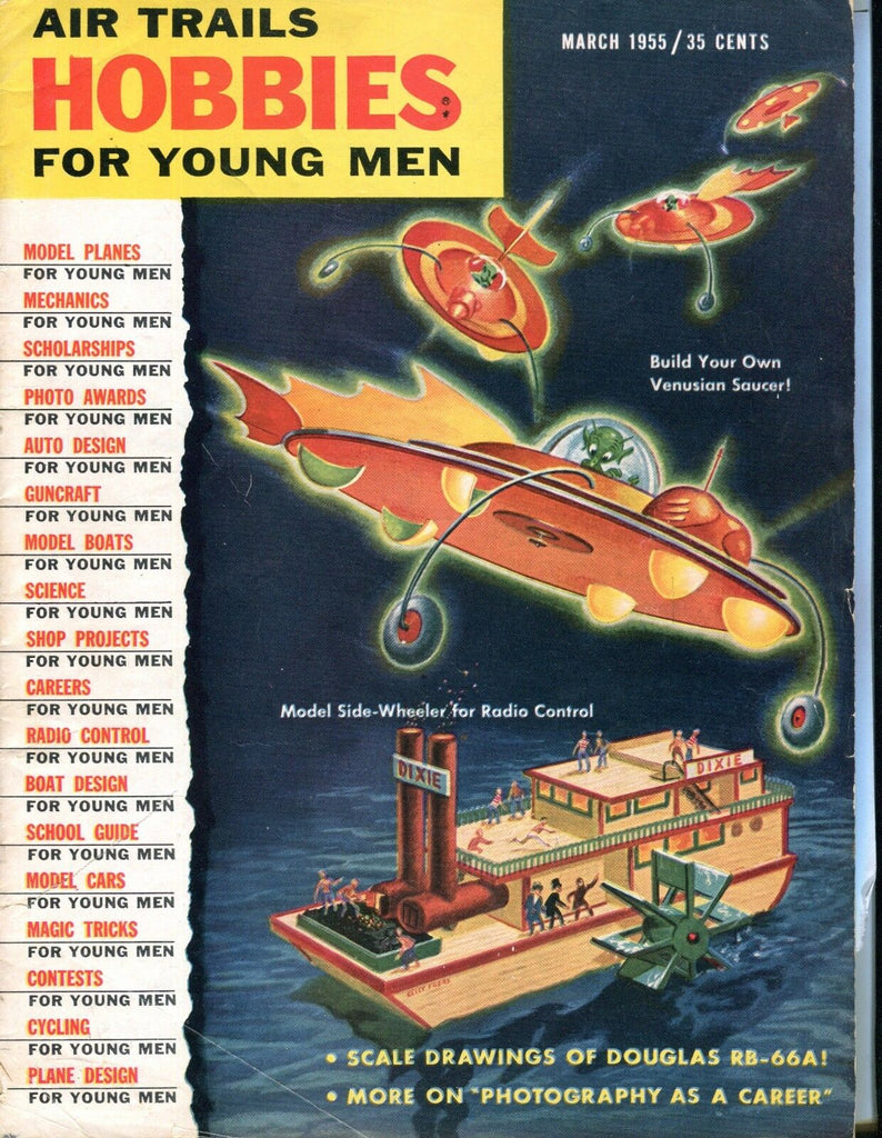 Air Trails Hobbies For Young Men Magazine March 1955 GD 042017nonjhe