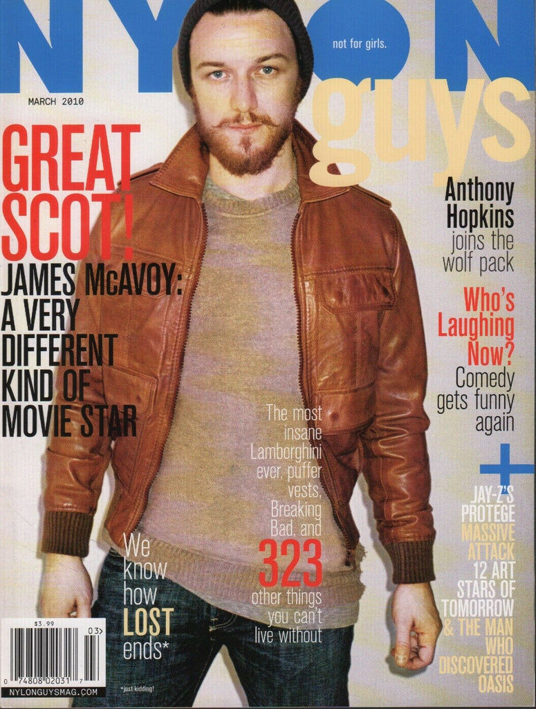 Nylon Guys March 2010 James McAvoy Anthony Hopkins Jay-Z 060118DBF