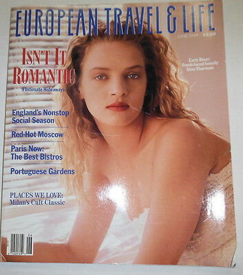 European Travel & Life Magazine Uma Thurman 9 Hideaways June 1989 101714R1