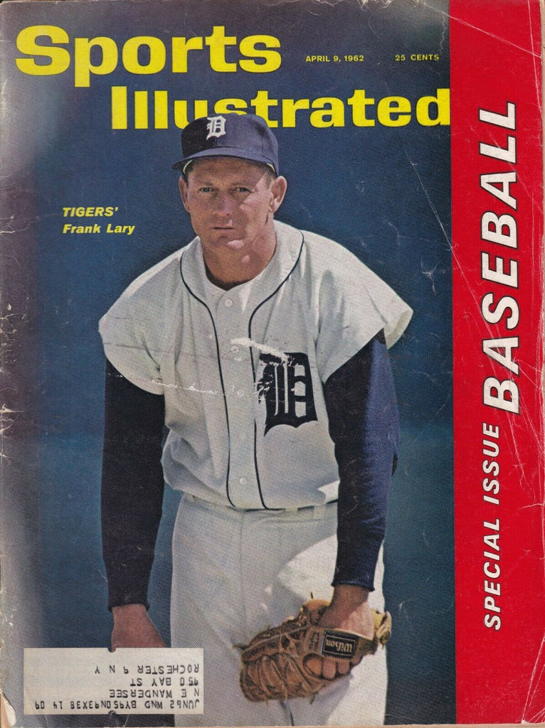 Sports Illustrated Magazine Tigers' Frank Lary April 9, 1962 022019nonr