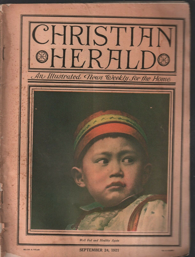 Christian Herald September 24 1921 Rare Vintage Magazine 021920AME