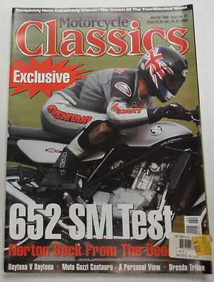 Motorcycle Classics Magazine 652 SM Test Nortons Back February 1998 012615R