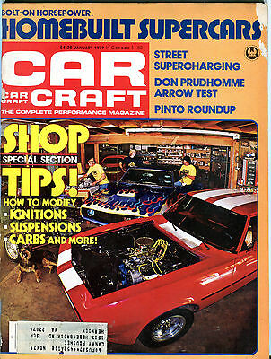 Car Craft Magazine January 1979 Shop Tips! Ignitions Suspensions VG 061416jhe