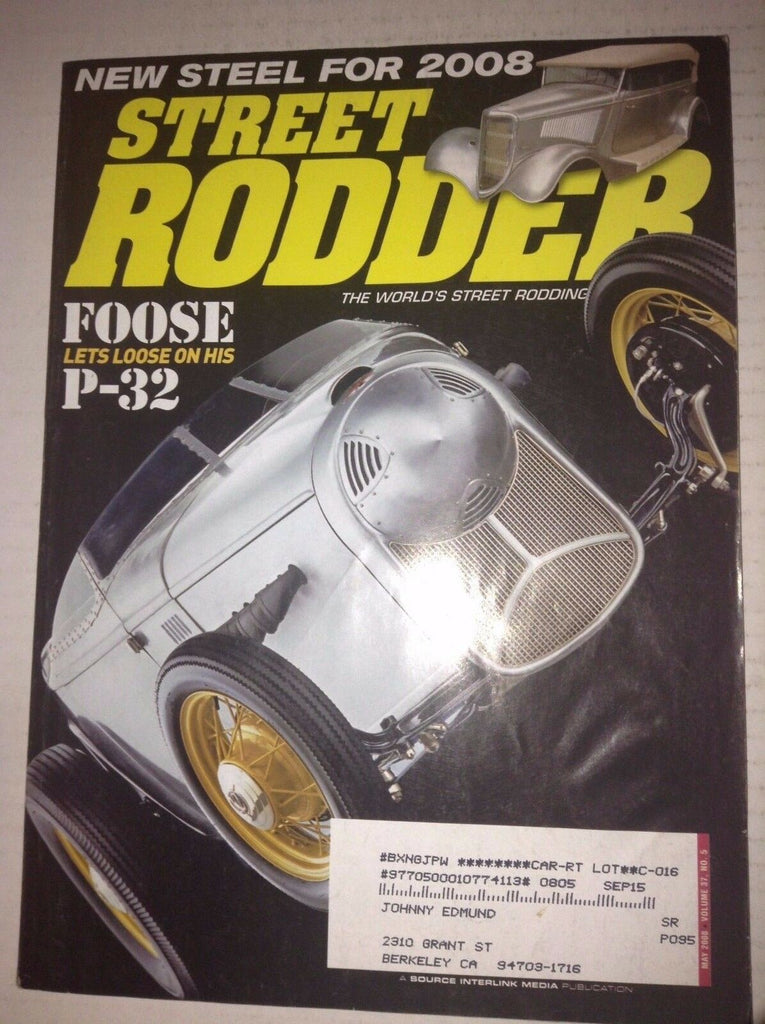 Street Rodder Magazine Foose On His P-32 May 2008 042117nonrh