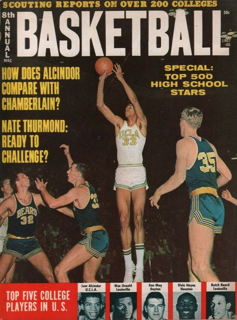 8th Annual Basketball 1967-68 Wilt Chamberlain Lew Alcindor 050719DBE2