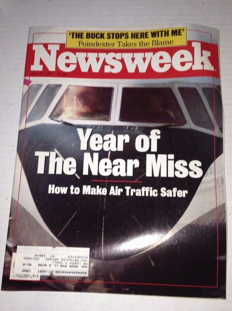 Newsweek Magazine Year Of The Near Miss Crash July 27, 1987 111716RH