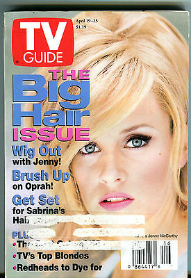 TV Guide April 19-25 1997 The Big Hair Issue Jenny McCarthy Oprah EX 011516jhe