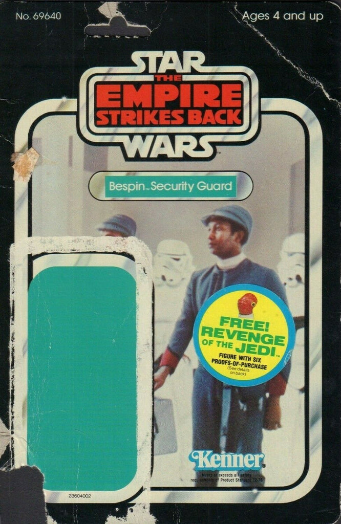 Bespin Security Guard REVENGE OF THE JEDI TESB Card Back Only 1982 031419DBT B