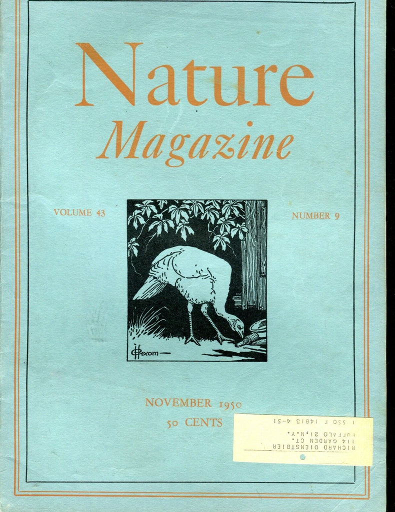 Nature Magazine November 1950 Ex w/ML 012017jhe
