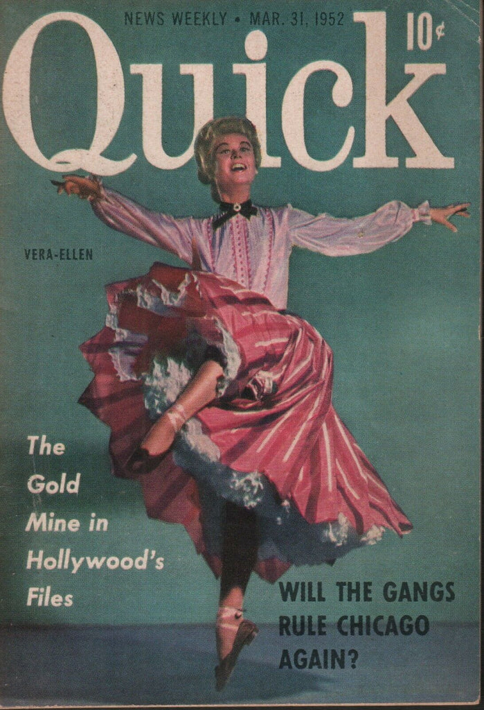Quick News Weekly March 31 1952 Vera-Ellen Cheesecake Pin Up 070819AME