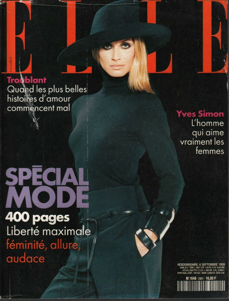 Elle French Fashion Magazine September 6 1999 Yves Simon Bill Clinton 090820ame2