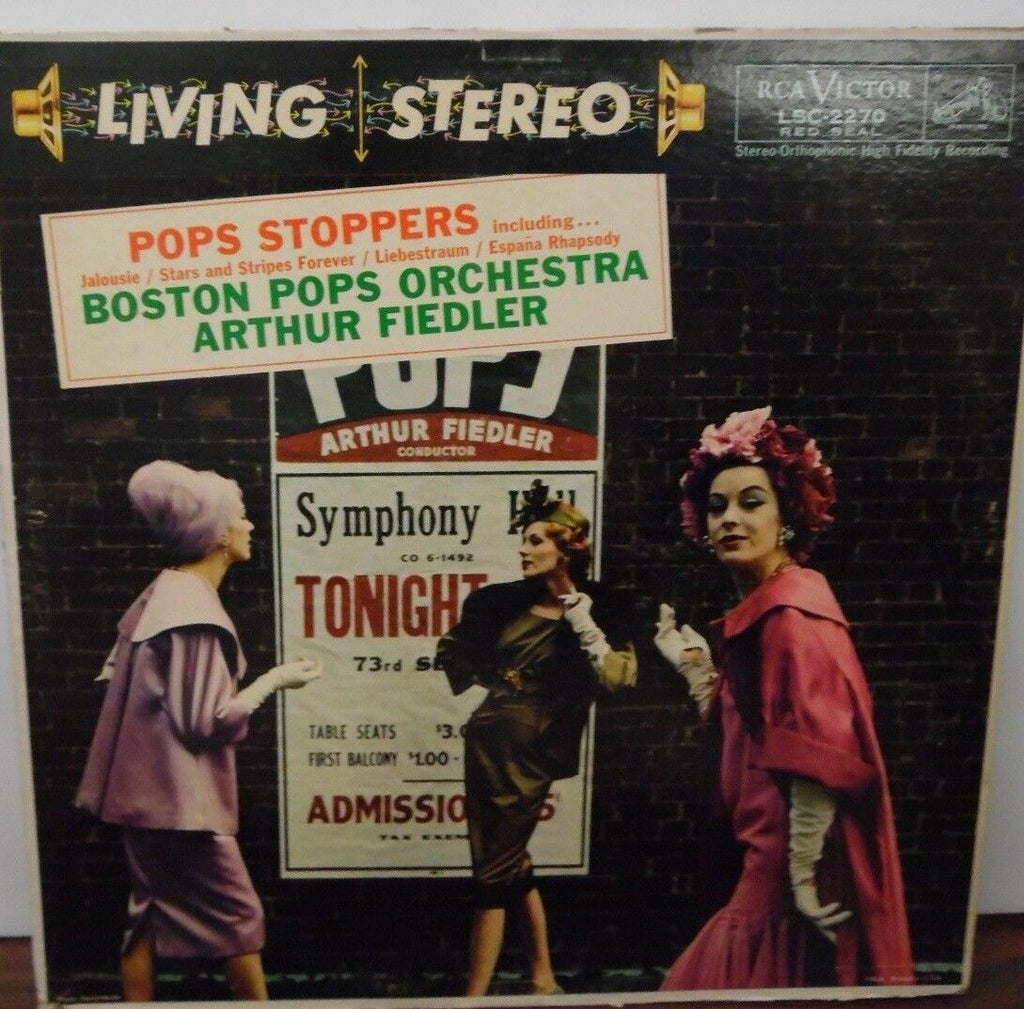 Pop Stoppers Boston Pops Orchestra Arthur Fiedler vinyl LSC-2270 032018LLE