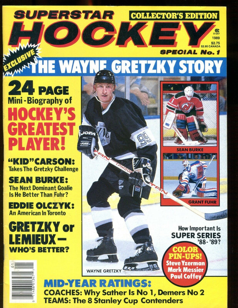 Superstar Hockey Magazine 1989 Wayne Gretzky EX No ML 012717jhe