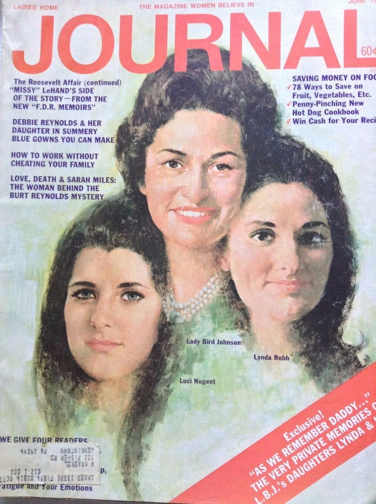 Ladies' Home Journal Magazine Lady Bird Johnson june 1973 100317NONRH