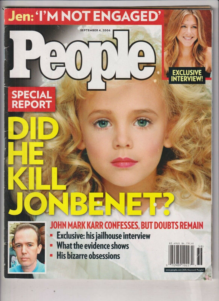 People Mag JonBenet Ramsey & Jennifer Aniston September 4, 2006 032920nonrh