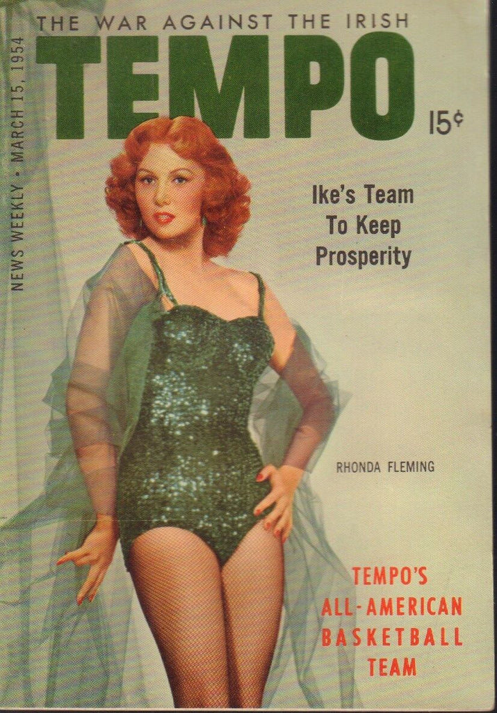 Tempo Digest March 15 1954 Rhonda Fleming Cheesecake Pin Up 091218AME2