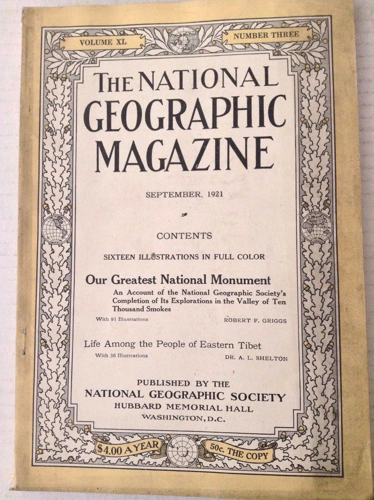 National Geographic Magazine No Map Eastern Tibet September 1921 081517nonrh