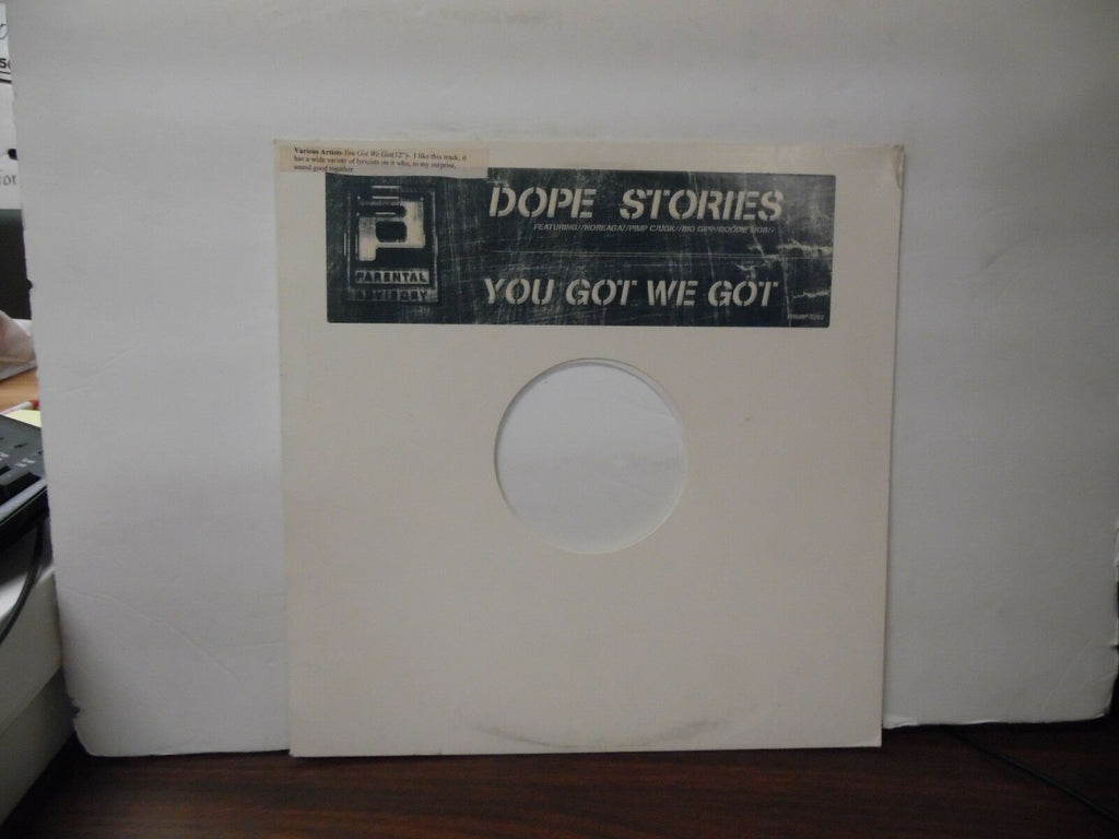 Dope Stories You Got We Got 12" single SRMBP-5252 091518LLE