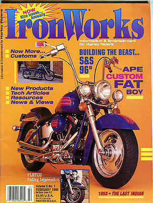 IronWorks Magazine February 1995 Ape Custom Fat Boy EX 080116jhe