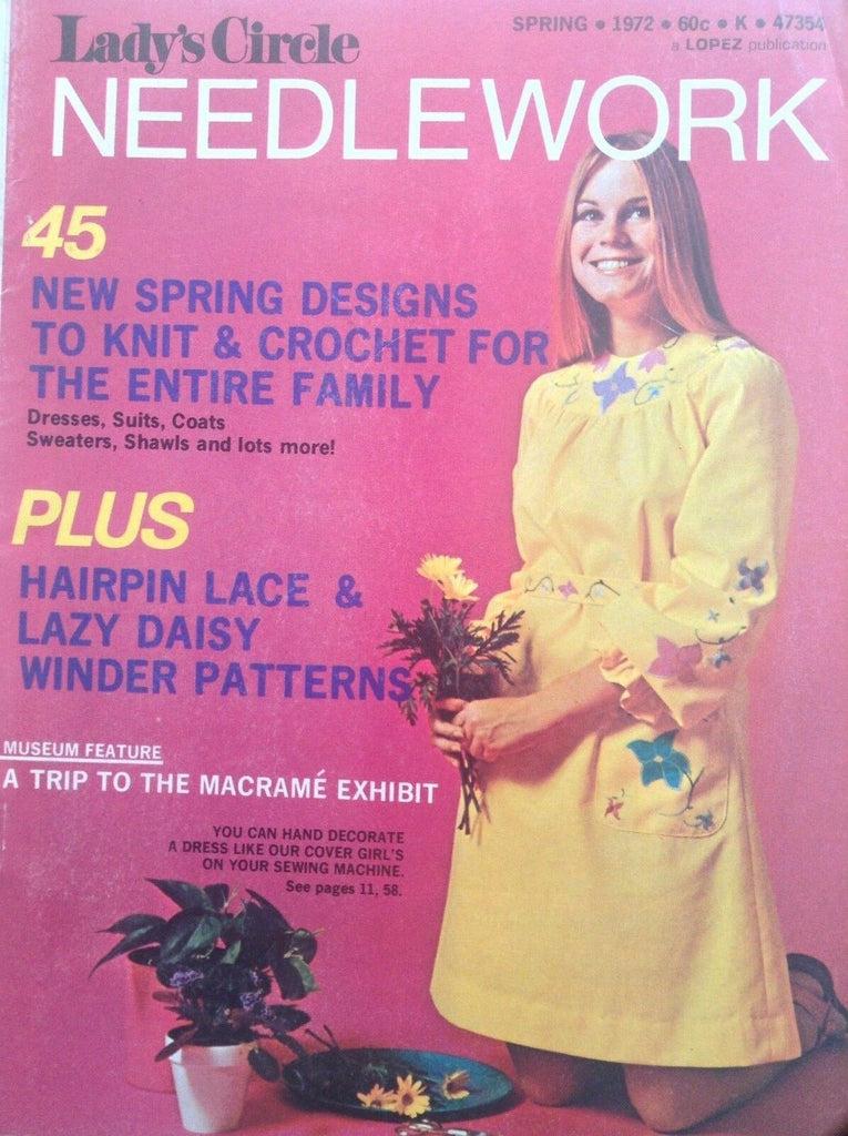 Lady's Circle Needlework 45 New Spring Designs Spring 1972 092717nonrh