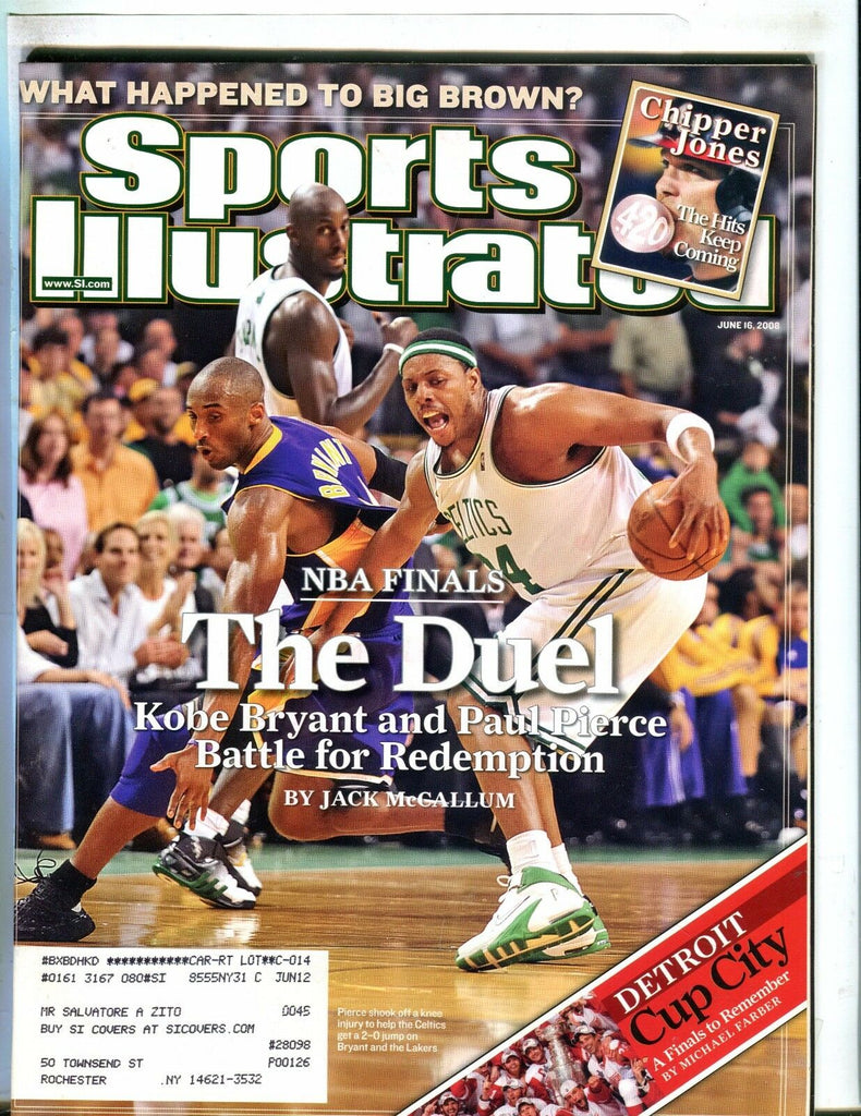 Sports Illustrated Magazine June 16 2008 Paul Pierce EX w/ML 051117nonjhe