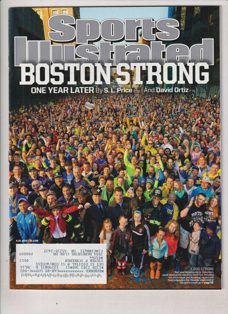 Sports Illustrated Boston One Year After The Bombing April 21, 2014 022620nonr