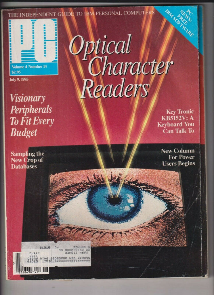 PC Magazine Optical Character Readers July 9, 1985 121319nonr