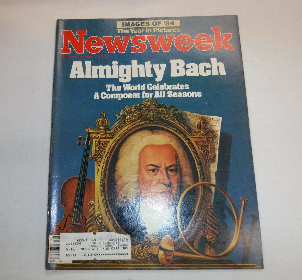 Newsweek Magazine John Sebastian Bach December 24, 1984 101916R