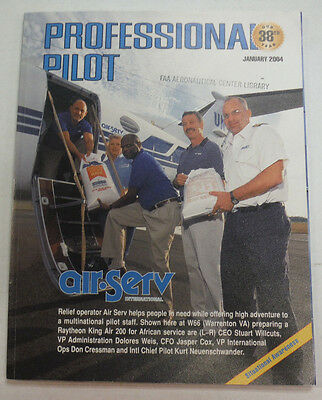 Professional Pilot Magazine Air Serv Internartional January 2004 FAL 060115R