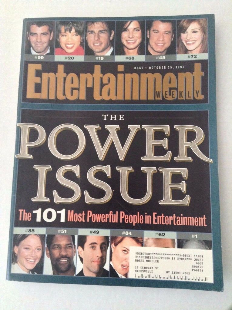 Entertainment Weekly Magazine Tom Cruise October 25, 1996 031917NONRH