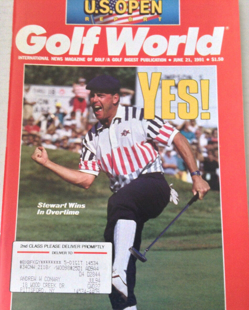 Golf World Magazine Stewart Wins In Overtime June 21, 1991 080517nonrh