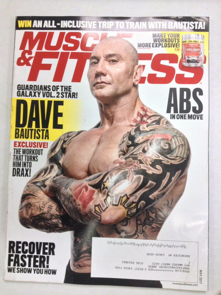 Muscle & Fitness Magazine Dave Bautista Abs In One Move May 2017 062717nonr