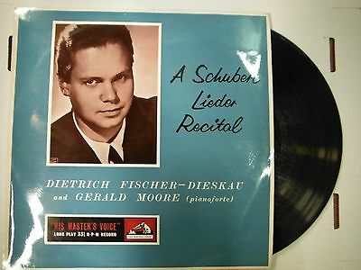 33 RPM Vinyl Schubert Lieder Recital His Masters Voice ALP1295 120814KME