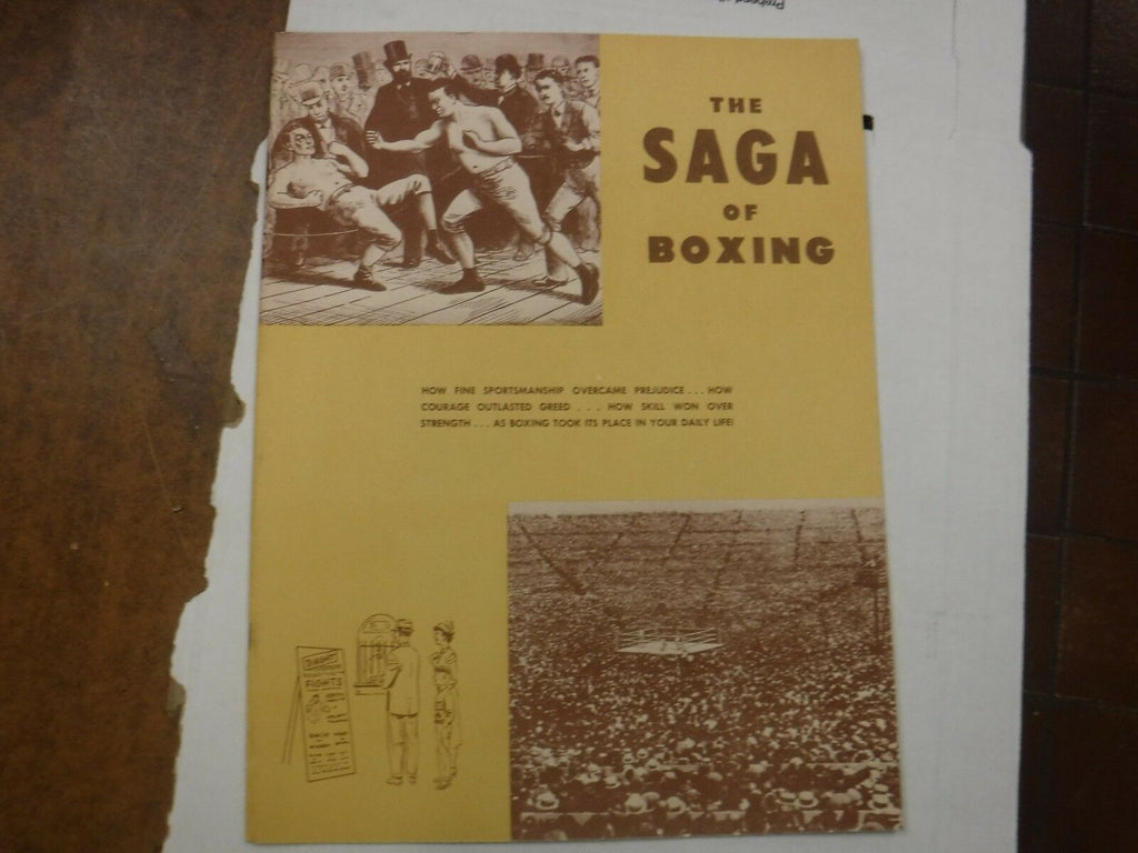National Sports Council The Saga Of Boxing Booklet 1954 011217jh