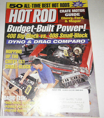 Hot Rod Magazine Dyno & Drag Comparo August 1998 080814R