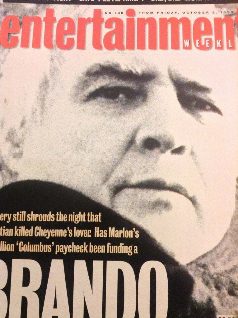 Entertainment Weekly Magazine Marlon Brando Cover Up October 1992 080218nonrh
