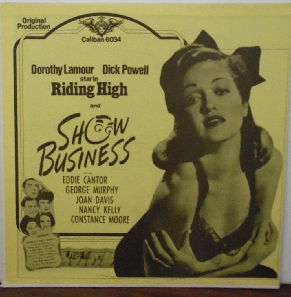 Orig Production Riding High & Show Business Dorothy Lamour vinyl 042918LLE