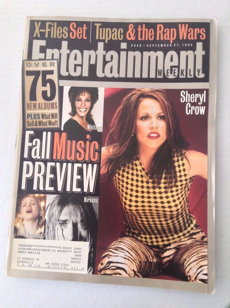 Entertainment Weekly Magazine Sheryl Crow Nirvana September 27, 1996 031917NONRH